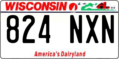 WI license plate 824NXN