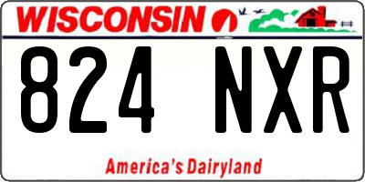WI license plate 824NXR