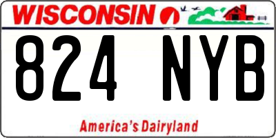 WI license plate 824NYB