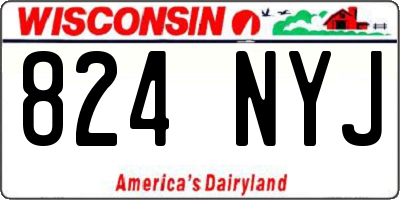 WI license plate 824NYJ