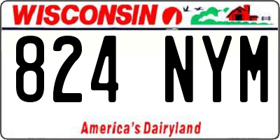 WI license plate 824NYM