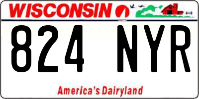 WI license plate 824NYR