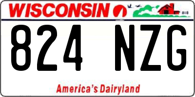 WI license plate 824NZG
