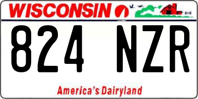 WI license plate 824NZR