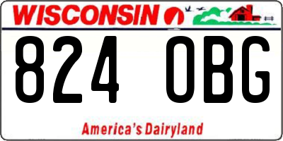 WI license plate 824OBG