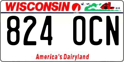 WI license plate 824OCN
