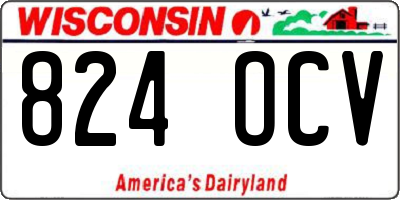 WI license plate 824OCV