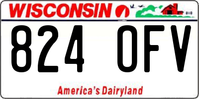 WI license plate 824OFV