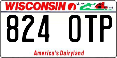 WI license plate 824OTP