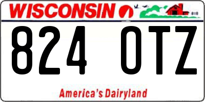 WI license plate 824OTZ