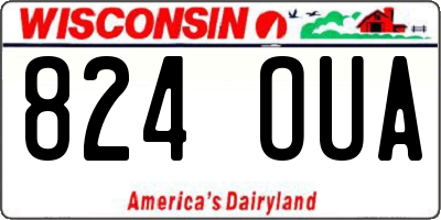 WI license plate 824OUA