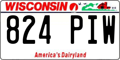 WI license plate 824PIW