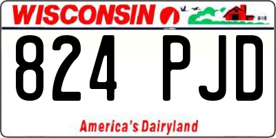 WI license plate 824PJD