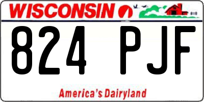 WI license plate 824PJF