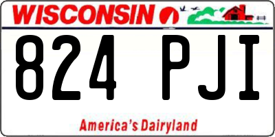 WI license plate 824PJI