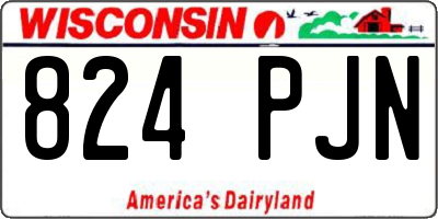 WI license plate 824PJN