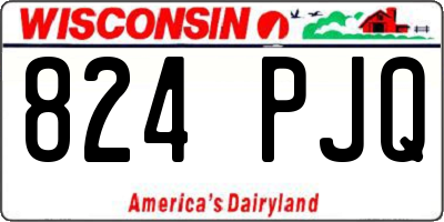 WI license plate 824PJQ