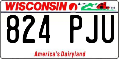 WI license plate 824PJU