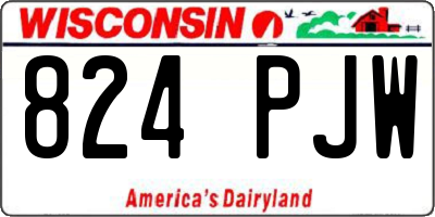 WI license plate 824PJW