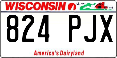 WI license plate 824PJX