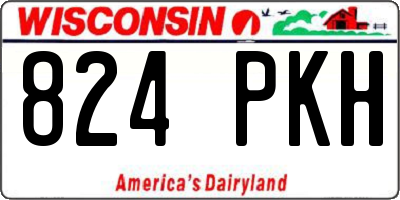 WI license plate 824PKH