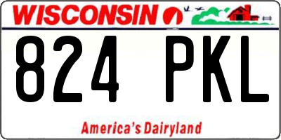 WI license plate 824PKL