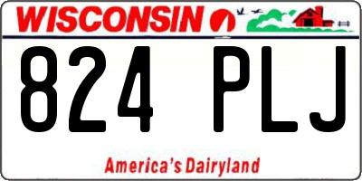 WI license plate 824PLJ