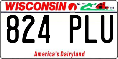 WI license plate 824PLU