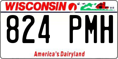 WI license plate 824PMH