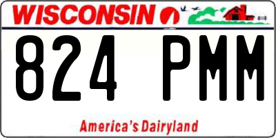 WI license plate 824PMM