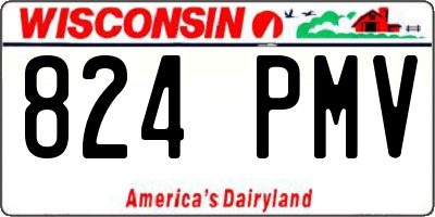WI license plate 824PMV