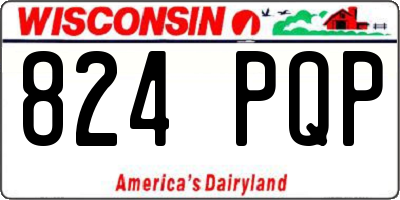 WI license plate 824PQP