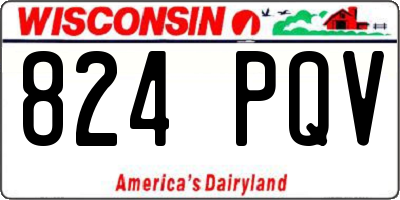 WI license plate 824PQV