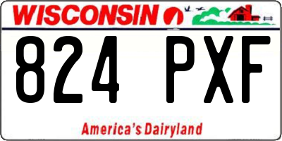WI license plate 824PXF
