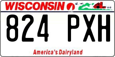 WI license plate 824PXH