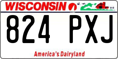 WI license plate 824PXJ