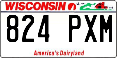 WI license plate 824PXM