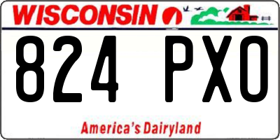 WI license plate 824PXO