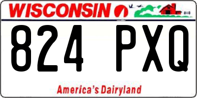 WI license plate 824PXQ