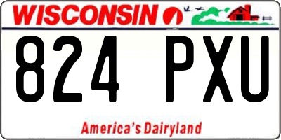 WI license plate 824PXU
