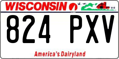 WI license plate 824PXV