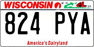 WI license plate 824PYA