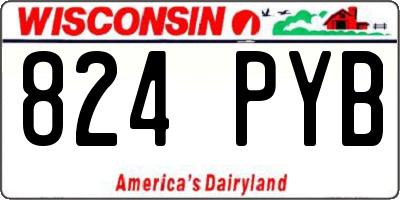 WI license plate 824PYB