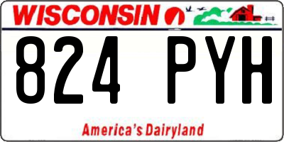 WI license plate 824PYH