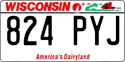 WI license plate 824PYJ