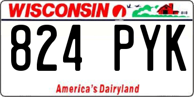 WI license plate 824PYK