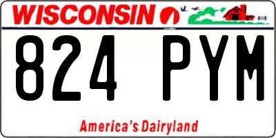 WI license plate 824PYM