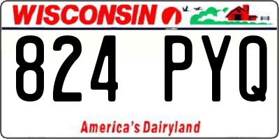 WI license plate 824PYQ