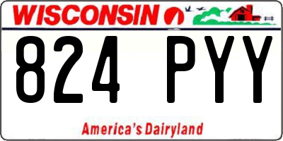 WI license plate 824PYY