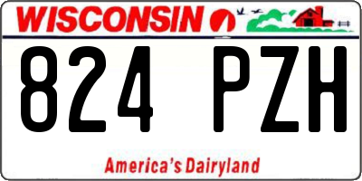 WI license plate 824PZH